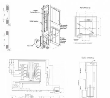 نقشه طراحی آسانسور