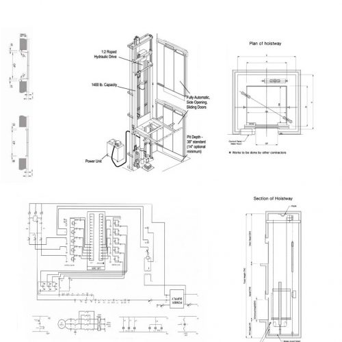 نقشه طراحی آسانسور